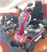  ??  ?? BELOW Heartway Medical Products is looking to sell more of its innovative scooters and wheelchair­s to Thailand and India among others.