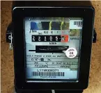  ?? ?? SHOCKING Electricit­y meter causes fear