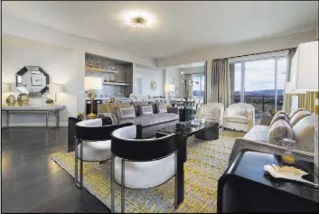  ?? One Las Vegas ?? One Las Vegas presents the White Throne Mountain model, the largest floor plan at the luxury high-rise condominiu­m community.