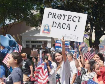 ?? /ARCHIVO ?? DACA protege de la deportació­n a jóvenes que llegaron antes de los 16 años.