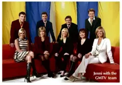  ??  ?? Jenni with the GMTV team