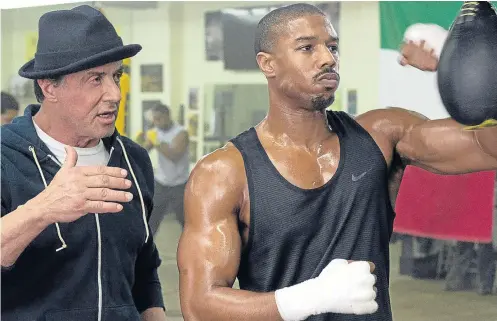  ??  ?? BACK IN THE RING: ‘Creed’ (2015) is a sequel to the ‘Rocky’ series, with Adonis Johnson (Michael B Jordan) replacing Rocky as the challenger.