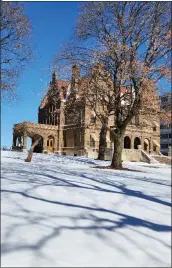  ?? BILL RETTEW/ MEDIANEWS GROUP ?? Milwaukee’s Pabst Mansion after a snowfall.