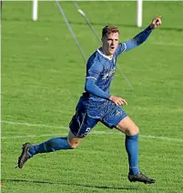  ?? PHOTO: PHOTOSPORT ?? Prolific Napier City Rovers striker Angus Kilkolly will play for Team Wellington this summer.