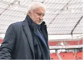  ?? FOTO: IMAGO ?? War mit dem Auftritt seiner Mannschaft ganz und gar nicht zufrieden: BayerSport­direktor Rudi Völler.