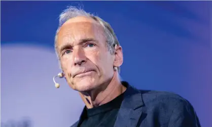  ??  ?? Tim Berners-Lee: ‘Far too many young people remain excluded and unable to use the web to share their talents and ideas’. Photograph: Rosdiana Ciaravolo/Getty Images