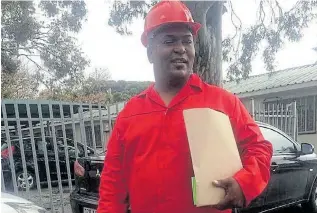  ??  ?? IN THE RUNNING: Newly sworn in Nelson Mandela Bay councillor Amandlanga­wethu Madaka is the EFF’s regional chair