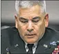  ??  ?? Army Gen. John Campbell said that dropping to 1,000 troops would leave the U.S. with limited ability to train and assist Afghan forces.
