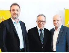  ??  ?? Die Präsidente­n Gerhard Michalitsc­h, Rudolf Kaske, Markus Wieser