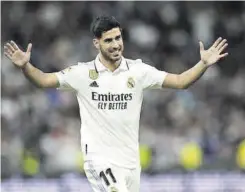  ?? // AFP ?? Marco Asensio deja el Real Madrid después de siete temporadas