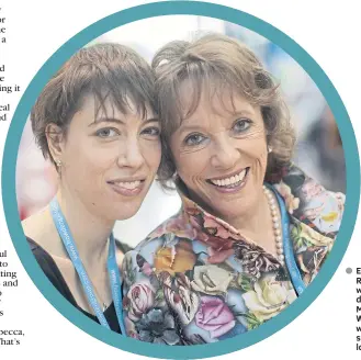  ??  ?? ● Esther Rantzen with her daughter Miriam Wilcox, left, who she is spending lockdown with