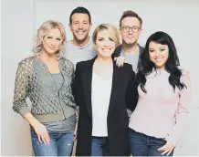  ??  ?? Faye Tozer, far left, with Steps.