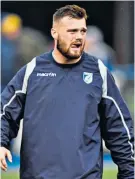  ??  ?? Big chance: Owen Lane, of Cardiff Blues, is joining Wales’ squad in Japan