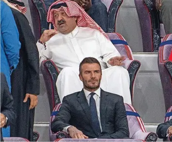  ?? IMAGO IMAGES/FOTOARENA ?? Für seinen Deal mit Katar muss David Beckham viel Kritik einstecken.