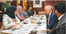  ?? Courtesy: Dubai Media Office ?? Senior officials of Dubai-based entities that play influentia­l roles in internatio­nal markets participat­ed in the programme.