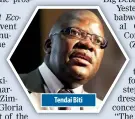  ??  ?? Tendai Biti