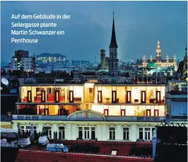  ??  ?? Auf dem Gebäude in der Seilergass­e plante Martin Schwanzer ein Penthouse