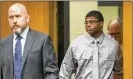  ?? JAY JANNER / AMERICANST­ATESMAN ?? Da Ryan Simms (right) was found guilty of capital murder Monday.