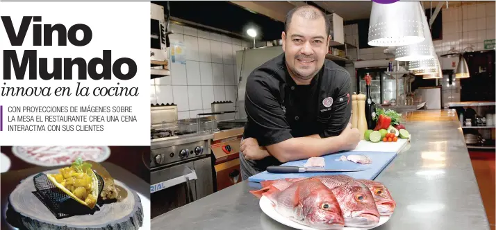  ?? El chef Rodrigo Salazar es el creador del nuevo menú. Cortesía Vino Mundo/La República ??