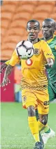  ?? Picture: GALLO IMAGES/ SYDNEY SESHIBEDI ?? UNLUCKY: Kaizer Chiefs wing-back Joseph Molangoane is out with an injury he picked up during a pre-season camp.