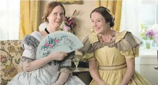  ?? HURRICANE FILMS/MUSIC BOX FILMS ?? Cynthia Nixon, left, and Jennifer Ehle star in a new Emily Dickinson biopic.