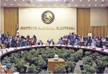  ??  ?? Los consejeros del INE impusieron una multa a Morena por 197 mdp, misma que fue calificada por Andrés Manuel López Obrador como “golpe artero”.