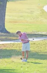  ?? STAFF FILE PHOTO BY PATRICK MACCOON ?? Baylor golfer Sheldon McKnight has finished third in the state tournament the past two seasons. After a standout summer he looks poised for a big junior season this fall.