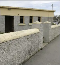  ??  ?? Public toilet building at Greystones harbour.