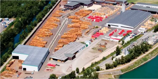  ?? ?? L’extension des capacités de Schilliger répond à la demande croissante de bois de constructi­on dans le Grand-Est. (Crédits : DR)