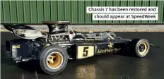  ??  ?? Chassis 7 has been restored and should appear at Speedweek