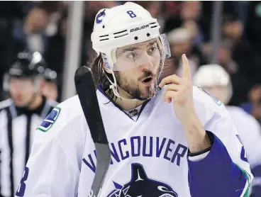  ?? — GETTY IMAGES FILES ?? The Dallas Stars, who are ranked 29th in defence and 30th in the penalty kill, may be interested in acquiring a good defensive defenceman like Chris Tanev, but the price may be their top draft pick.