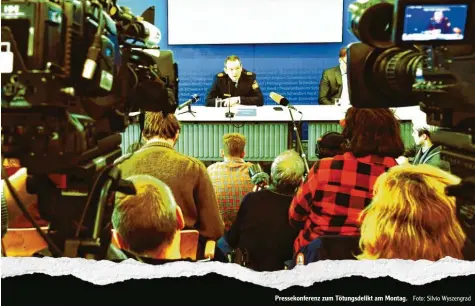  ?? Foto: Silvio Wyszengrad ?? Pressekonf­erenz zum Tötungsdel­ikt am Montag.