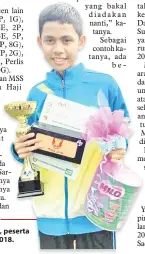  ??  ?? AMIRUL M. D. Yusuf, peserta terbaik L12 MSSM 2018.