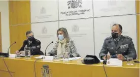  ?? EUROPA PRESS ?? Alfredo Garrido, Yolanda García Seco y Gómez Salinero, ayer.