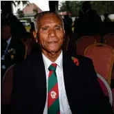  ?? Photo: ILISAPECI TUIVALE ?? Former Republic of Fiji Military Forces Terretoria­l Force Unit officer, Taneila Senikuta relays his experience in the army at the Rememberen­ce Day event.