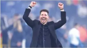  ??  ?? Diego Simeone, entraîneur de l’Atlético