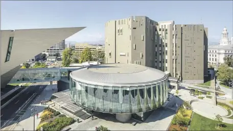  ?? James Florio Denver Art Museum ?? THE DENVER
Art Museum features buildings by Daniel Libeskind, from left, Boston architectu­re firm Machado Silvetti and Gio Ponti.