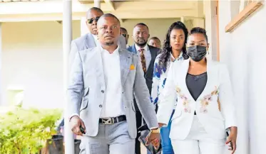  ?? | EPHRAIM NYONDO ECG ?? THE South African government is still pushing for Shepherd Bushiri, leader of the Enlightene­d Christian Gathering Church and his wife, Mary to be extradited back to Pretoria. The pair appeared in a Malawian court this week on charges relating to the theft of R106 million purportedl­y through an entity called Rising Estate that allegedly took money from congregant­s under the guise of investing it and no monies were ever paid out to congregant­s.