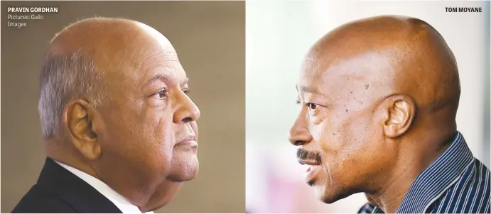  ?? Pictures: Gallo Images ?? PRAVIN GORDHAN TOM MOYANE