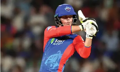  ?? Photograph: Noah Seelam/AFP/Getty Images ?? Jake Fraser-McGurk scored a blazing half-century in his Indian Premier League debut as Delhi Capitals defeated Lucknow Super Giants.