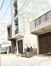  ?? PIC/MPOST ?? The house in Uttam Nagar where the victims were found dead