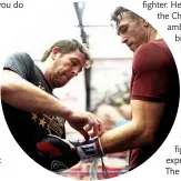  ??  ?? PROUD: Gallagher trains and manages Callum Smith [right], who has a big opportunit­y in the World Boxing Super Series