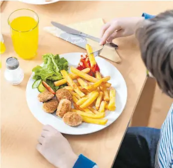  ?? FOTO: TOBIAS HASE/DPA ?? Wenn Kinder Gemüse nicht anrühren wollen und am liebsten eher ungesunde Gerichte essen, sollten Eltern vor allem eines: Ruhe bewahren.