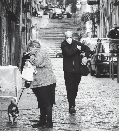  ?? Ansa ?? Un’altra Napoli
I Quartieri Spagnoli