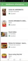  ??  ?? Pas D’IA pour les trois principale­s fonctions de l’applicatio­n ( scanner, notation et recommanda­tion), mais un algorithme basé sur trois critères : la qualité nutritionn­elle ( Nutri- Score), la présence d’additifs et la dimension biologique.