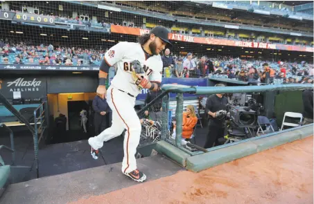  ?? Alex Trautwig / MLB Photos ?? Giants shortstop Brandon Crawford is starting the All-Star Game for the first time and will hit eighth for the National League.