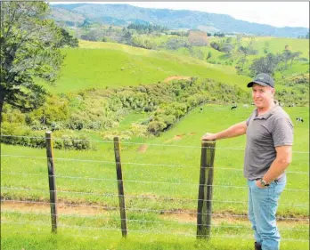  ?? KAM 06MAR14 4 ?? SHEEP and beef farmer Rick Burke has seen water quality improve after retiring marginal land, protecting waterways and planting trees.