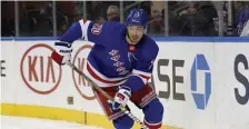  ?? AP FILE ?? TRADING IN HIS BLUE SHIRT? Rangers forward Chris Kreider is someone who might be moved before the Feb. 24 trade deadline.