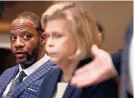  ?? ?? Pervis Payne listens arguments for a motion regarding his intellectu­al disability claim at Shelby County Criminal Court on Friday, July 16, 2021. Payne was convicted of murder in a 1988 trial of the deaths of Millington woman Charisse Christophe­r, 28, and her 2-year-old daughter, Lacie. The petition, filed this May in Shelby County Criminal Court, argues that Payne is ineligible for the death penalty due to his intellectu­al disability.