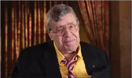  ?? AP PHOTO BY DAN STEINBERG ?? In this April 12, 2014, photo, actor and comedian Jerry Lewis poses during an interview at TCL Chinese Theatre in Los Angeles. Lewis, the comedian and director whose fundraisin­g telethons became as famous as his hit movies, has died. Lewis died Sunday...